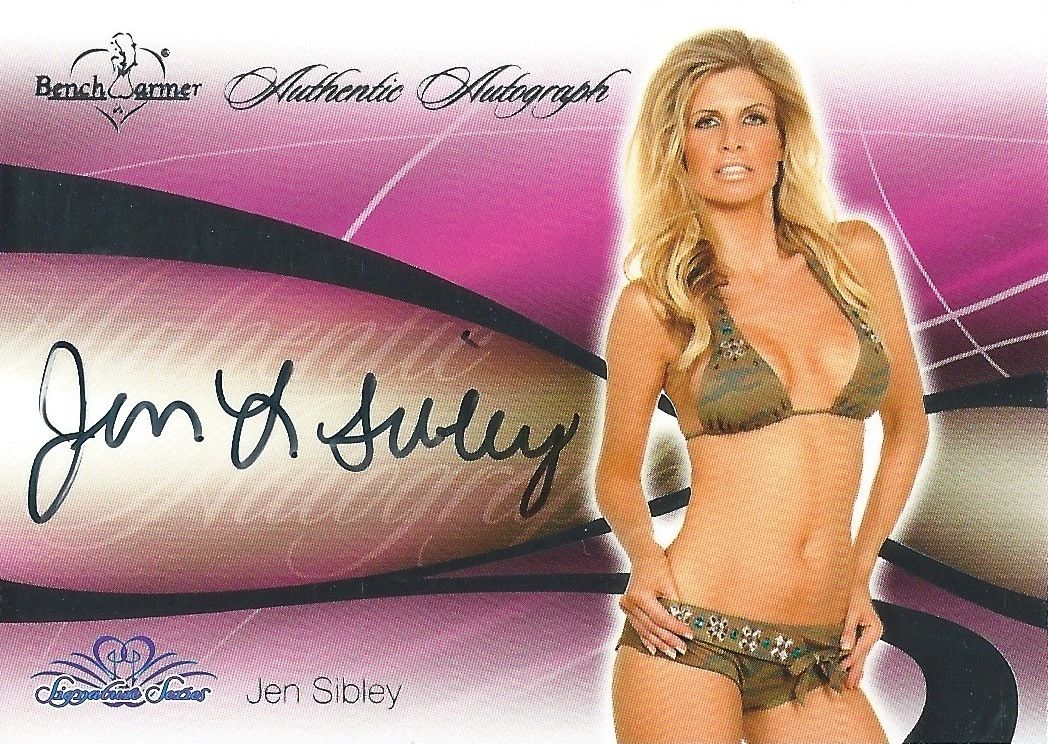 2008 Bench Warmer Signature Series JEN SIBLEY Autograph Silver Foil Image 1