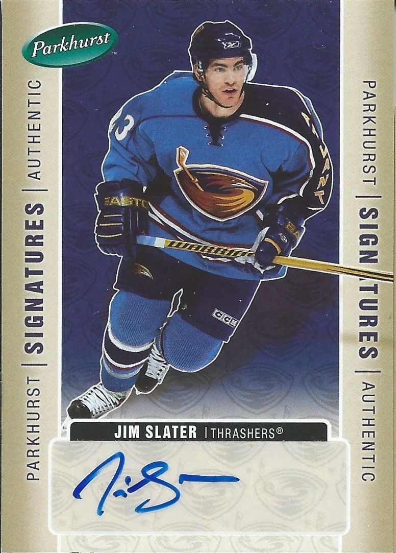 2005-06 Parkhurst Signatures JIM SLATER Autograph Auto Upper Deck 00242 Image 1