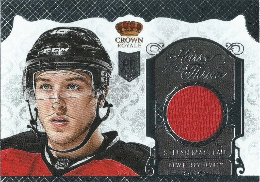 2013-14 Crown Royale STEFAN MATEAU Heirs to the Throne Jersey Hockey 00735