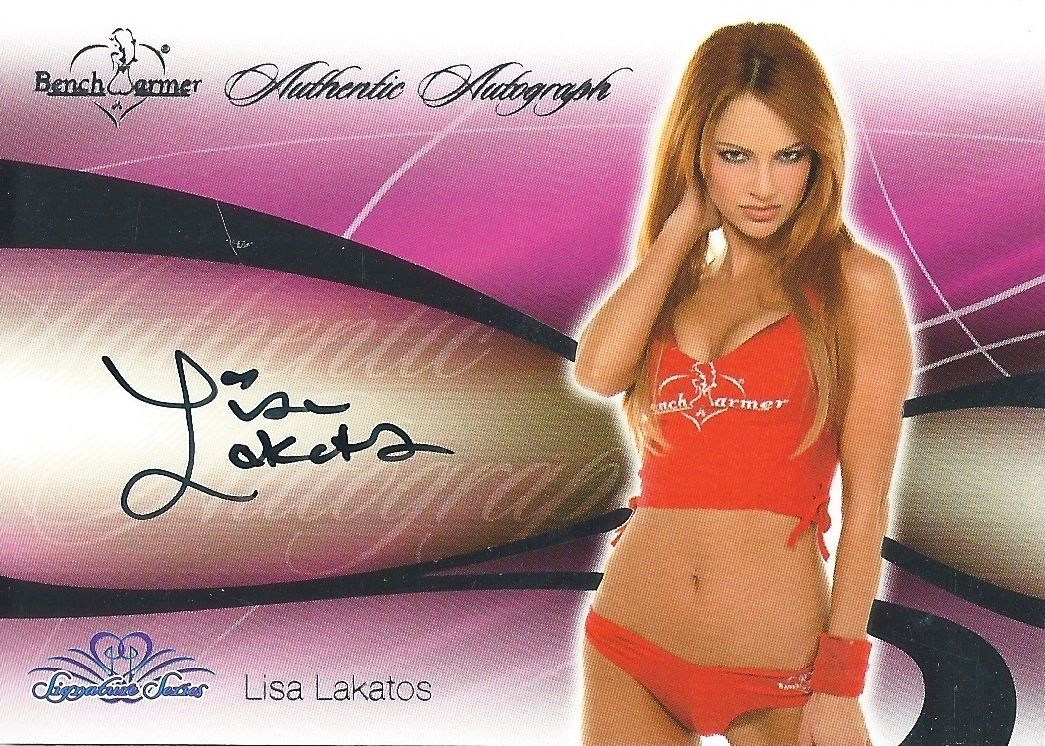 2008 Bench Warmer Signature Series LISA LAKATOS Autograph Silver Foil Image 1