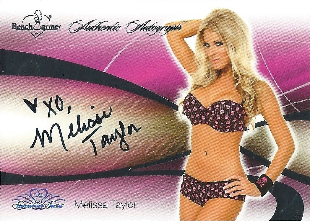 2008 Bench Warmer Signature Series MELISSA TAYLOR Autograph Silver Foil