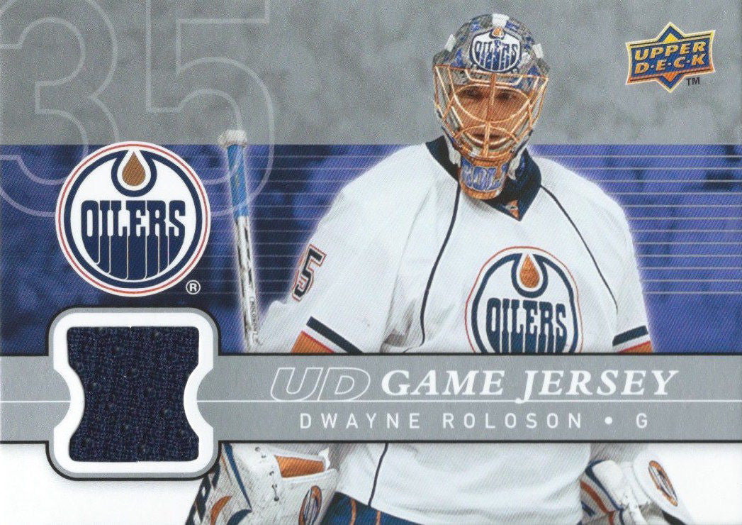 2008-09 Upper Deck Game Jersey DWAYNE ROLOSON NHL Hockey 00839