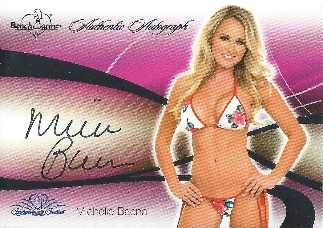 2008 Bench Warmer Signature Series MICHELLE BAENA Autograph Silver Foil