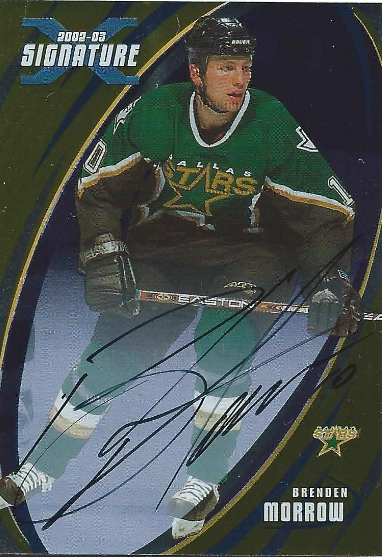 2002-03 BAP Signature Series Gold BRENDEN MORROW Autograph Auto UD 00338