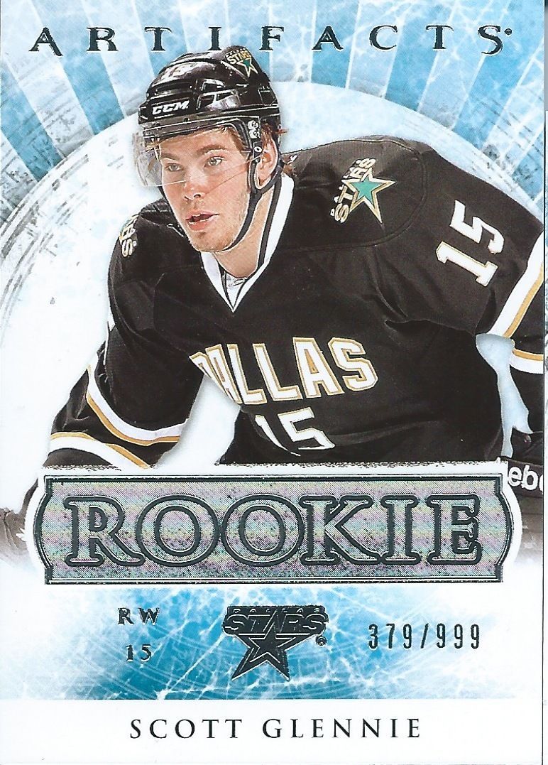 2012-13 Artifacts Silver SCOTT GLENNIE 379/999 RC Upper Deck Rookie 00889 Image 1