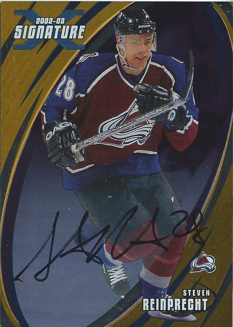 2002-03 BAP Signature Series Gold STEVEN REINPRECHT Autograph UD 00335