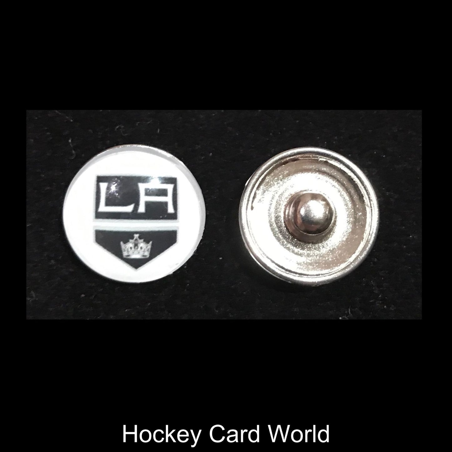 Los Angeles Kings NHL Snap Ginger Button Jewelry for Jackets, Bracelets.. Image 1