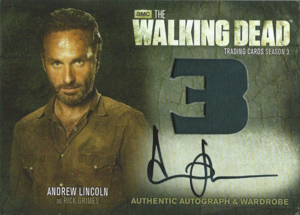 2014 AMC The Walking Dead ANDREW LINCOLN Autograph Wardrobe as Rick Grimes