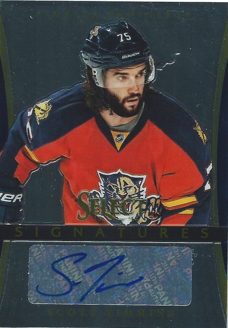 2013-14 Select Signatures SCOTT TIMMINS Autograph Panini Panthers 00210 Image 1