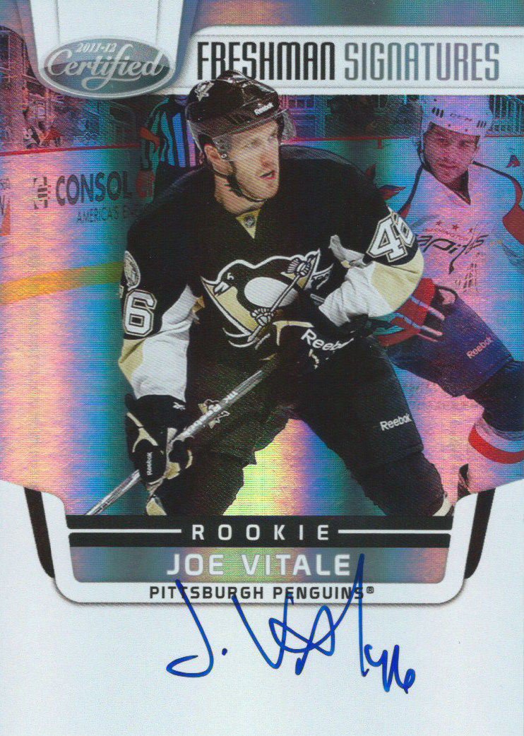2012-13 Panini Certified JOE VITALE Autograph Rookie Signature RC 01744