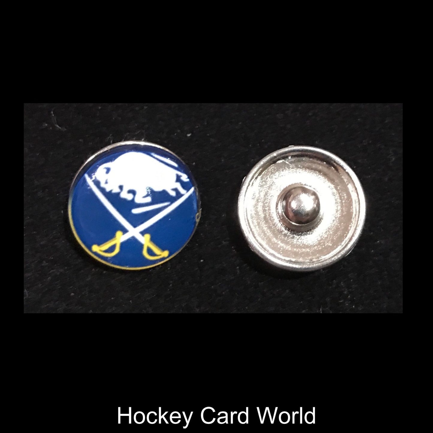 Buffalo Sabres NHL Snap Ginger Button Jewelry for Jackets, Bracelets.. Image 1