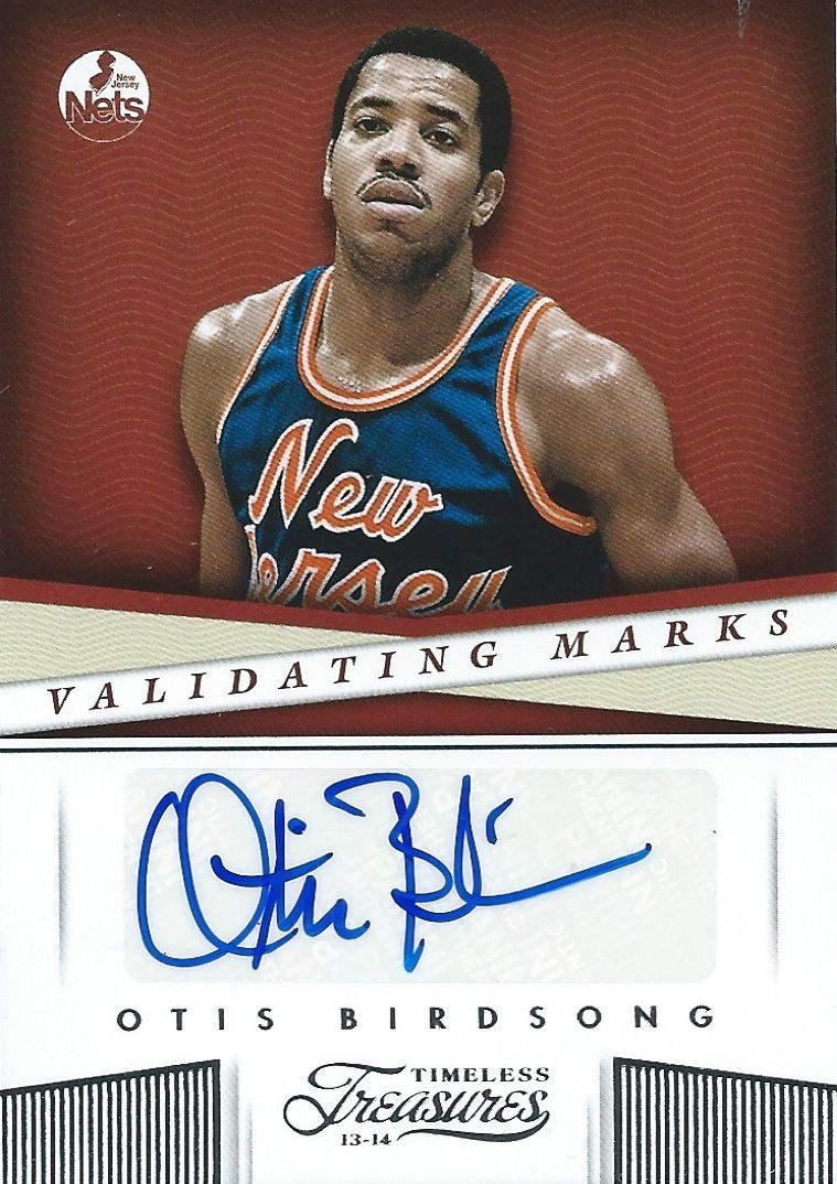 2013-14 Timeless Treasures OTIS BIRDSONG Auto Validating Marks 01584 Image 1