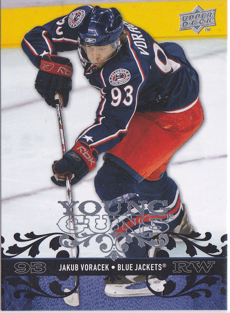 2008-09 Upper Deck YG JAKUB VORACEK Young Guns Rookie Flyers 02175 Image 1