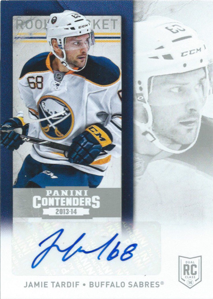 2013-14 Panini Contenders JAMIE TARDIF Autograph Rookie RC 01755 Image 1