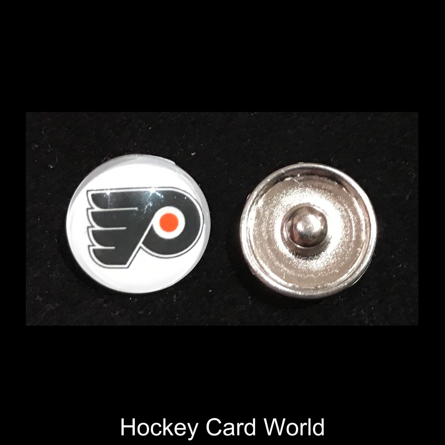 Philadelphia Flyers NHL Snap Ginger Button Jewelry for Jackets, Bracelets. Image 1