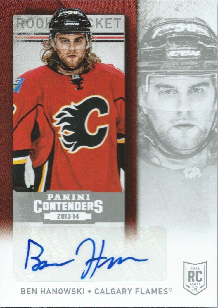 2013-14 Panini Contenders BEN HANOWSKI Autograph Rookie RC 01766