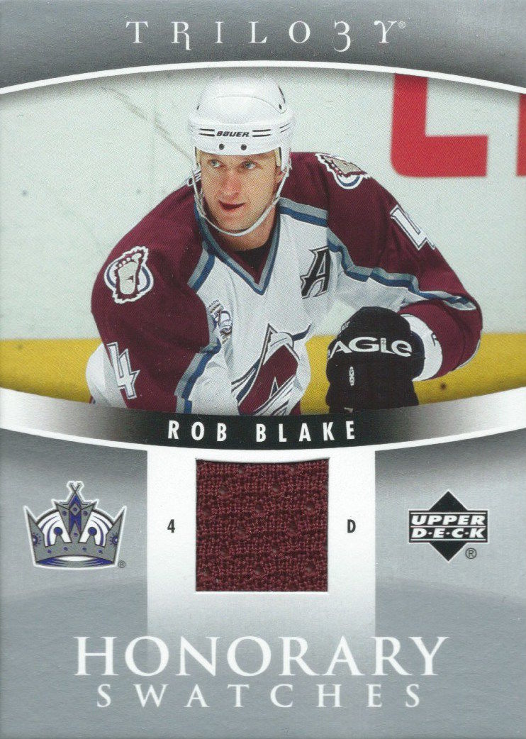 2006-07 Upper Deck Trilogy Honorary Swatches ROB BLAKE Jersey 01718 Image 1