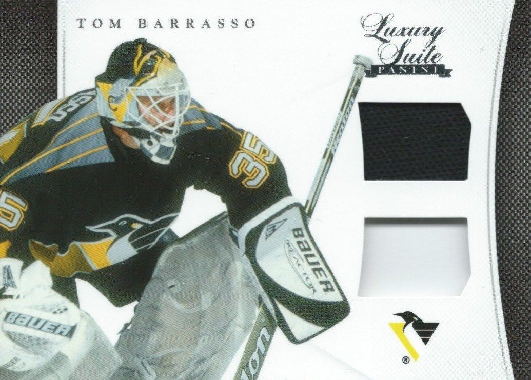 2011-12 Luxury Suite #40 TOM BARRASSO Jersey Stick **ERROR** Panini 01570