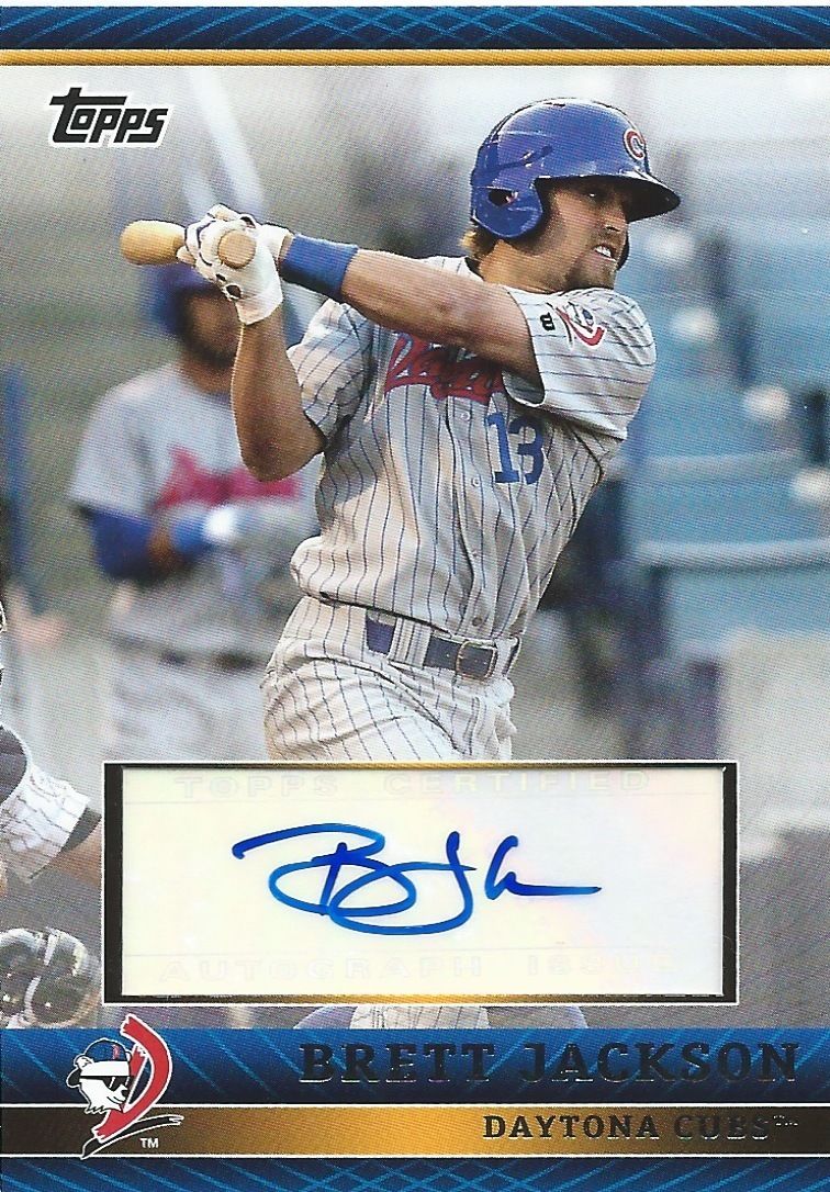 2011 Topps Pro Debut Prospect BRETT JACKMAN Auto Signature 01321 Image 1