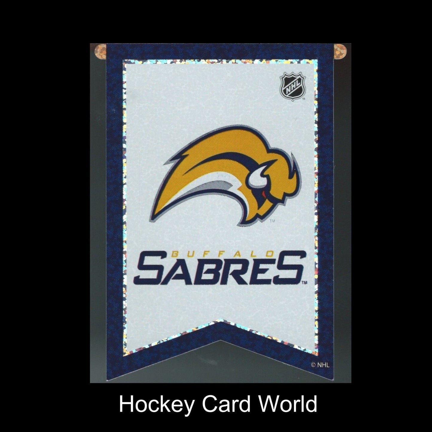Buffalo Sabres 3"x4" NHL Licensed Banner Sparkle Decal Sticker Image 1