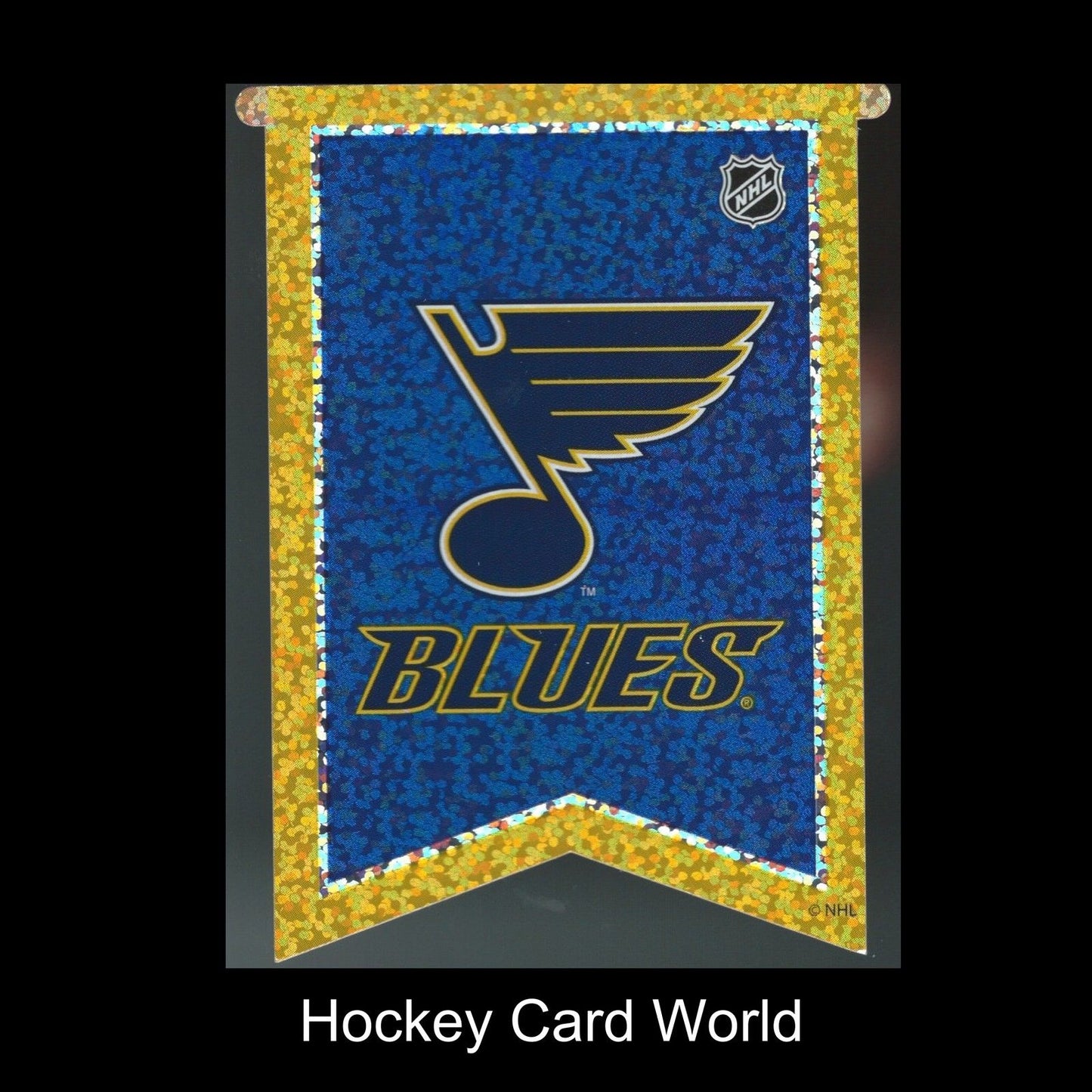 St.Louis Blues 3"x4" NHL Licensed Banner Sparkle Decal Sticker Image 1