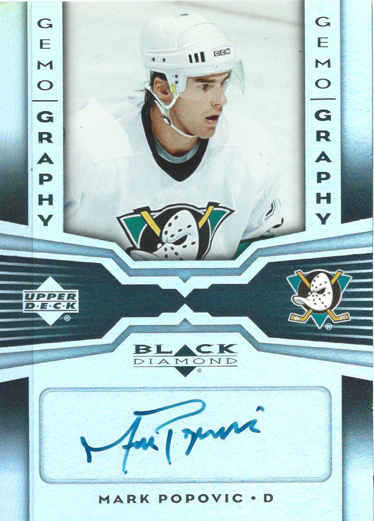 2005-06 Black Diamond MARK POPOVIC Autograph Upper Deck 1764 Image 1