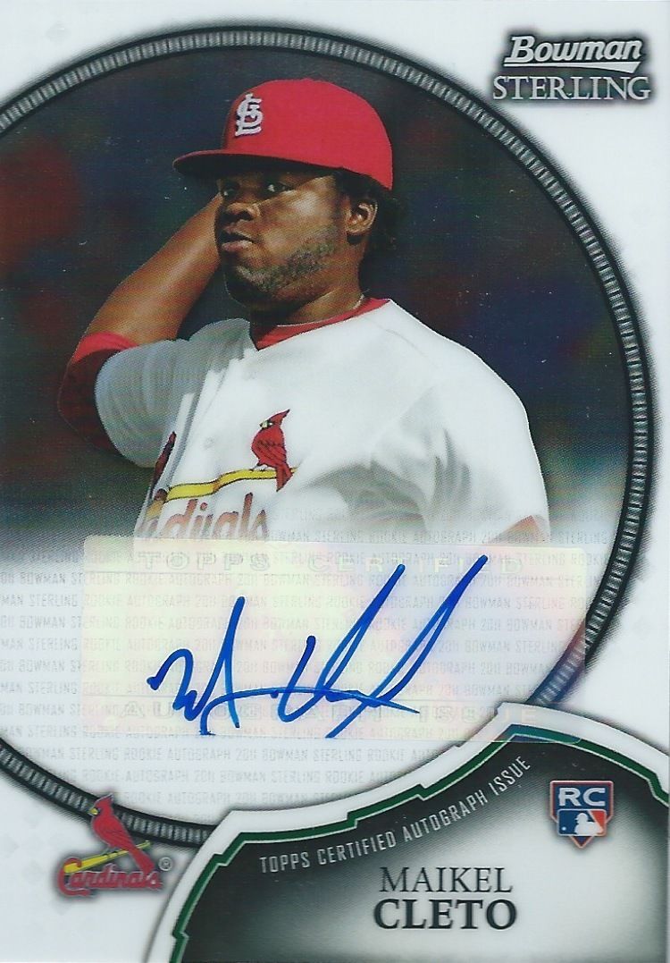 2011 Bowman Sterling Rookie MAIKEL CLETO Auto Signature Autographs 01336 Image 1