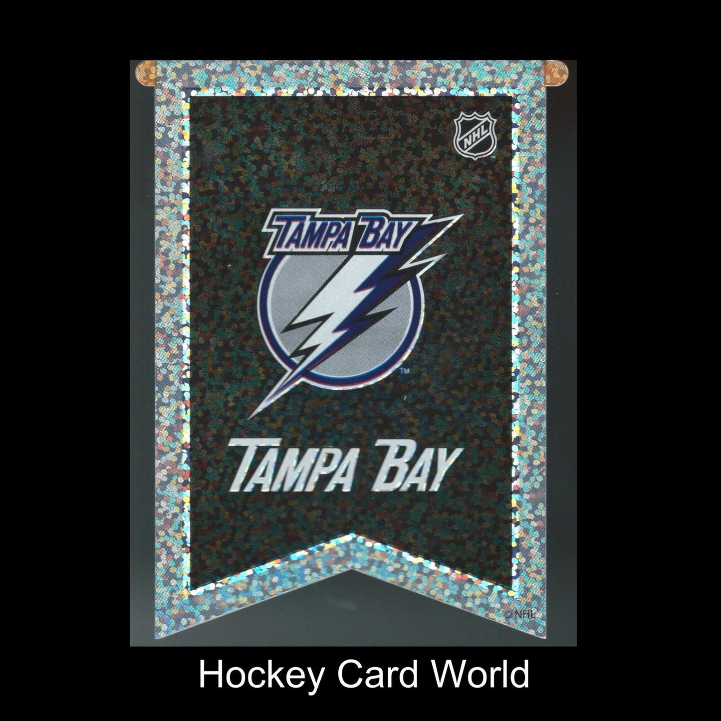 Tampa Bay Lightning 3"x4" NHL Licensed Banner Sparkle Decal Sticker Image 1