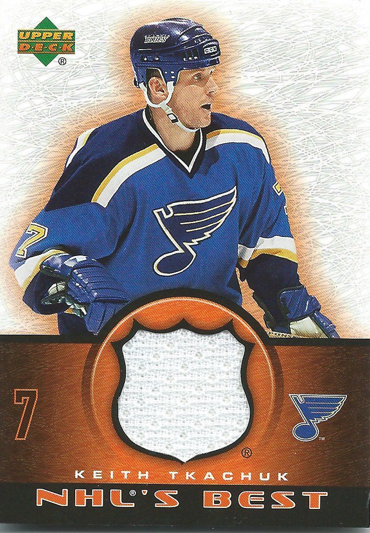 2003-04 Upper Deck NHL's Best KEITH TKACHUK Jersey Fabrics NHL UD 01942 Image 1