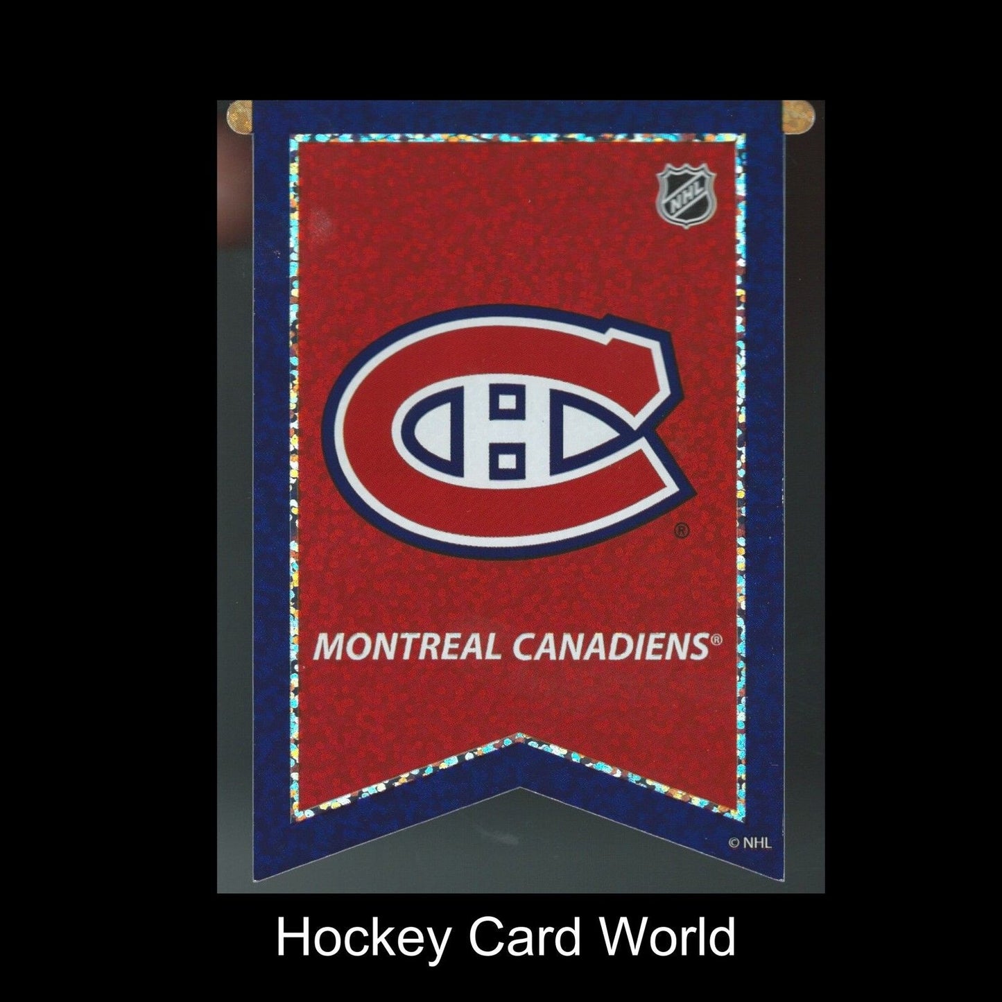 Montreal Canadiens 3"x4" Licensed Banner Sparkle Decal Sticker