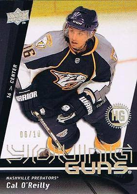 2009-10 Upper Deck Exclusives High Gloss CAL O'REILLY 6/10 Young Guns RC