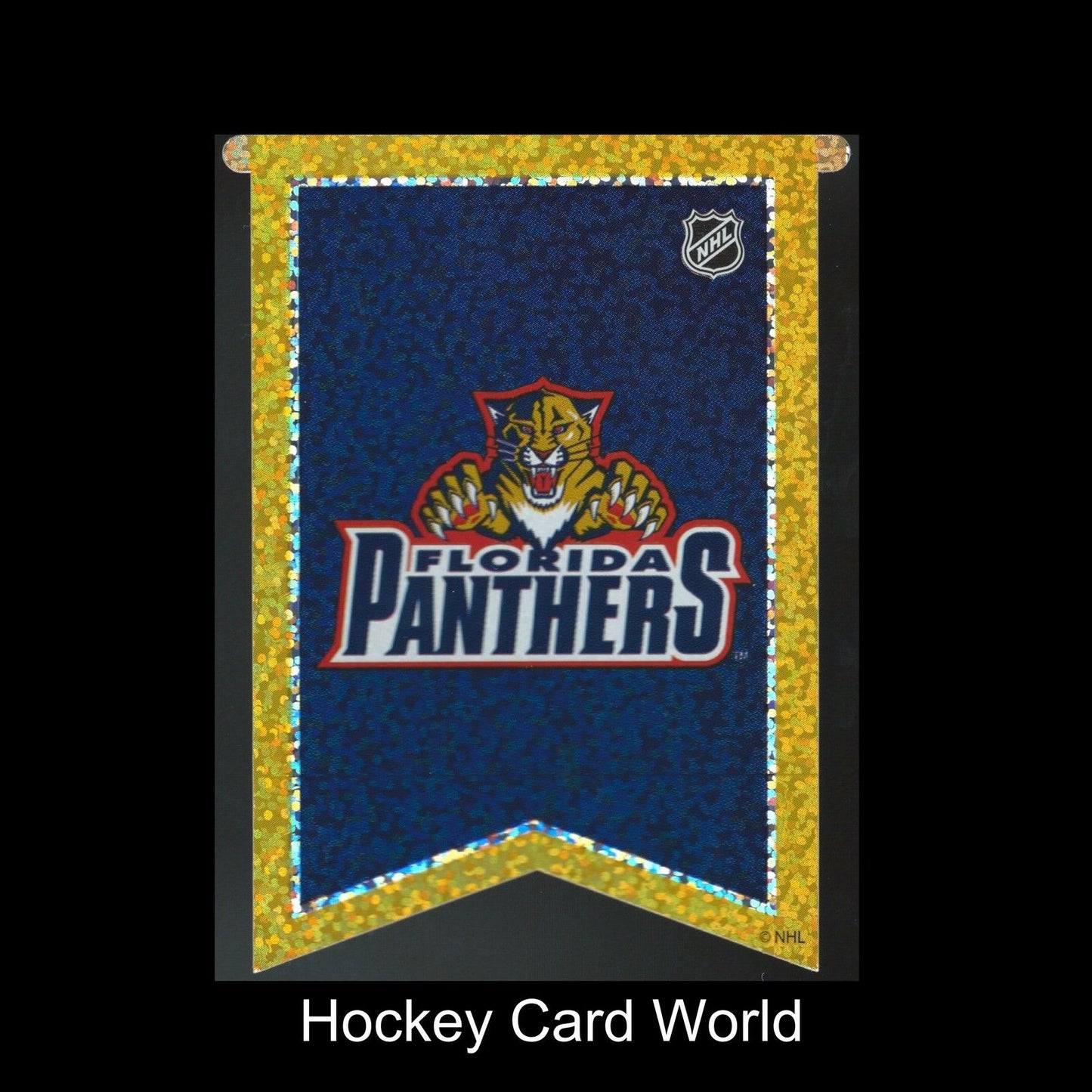 Florida Panthers 3"x4" NHL Licensed Banner Sparkle Decal Sticker Image 1