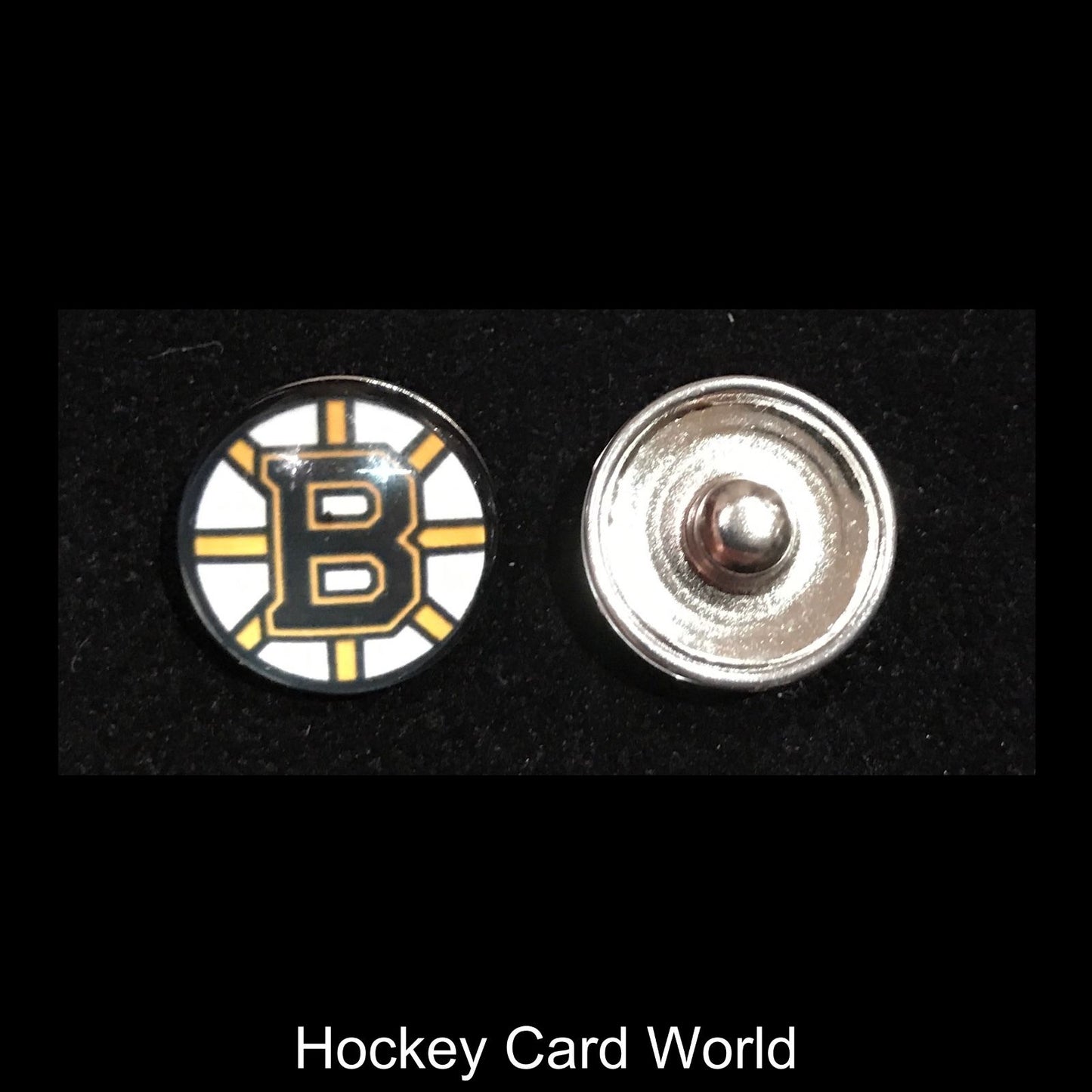 Boston Bruins NHL Snap Ginger Button Jewelry for Jackets, Bracelets Image 1