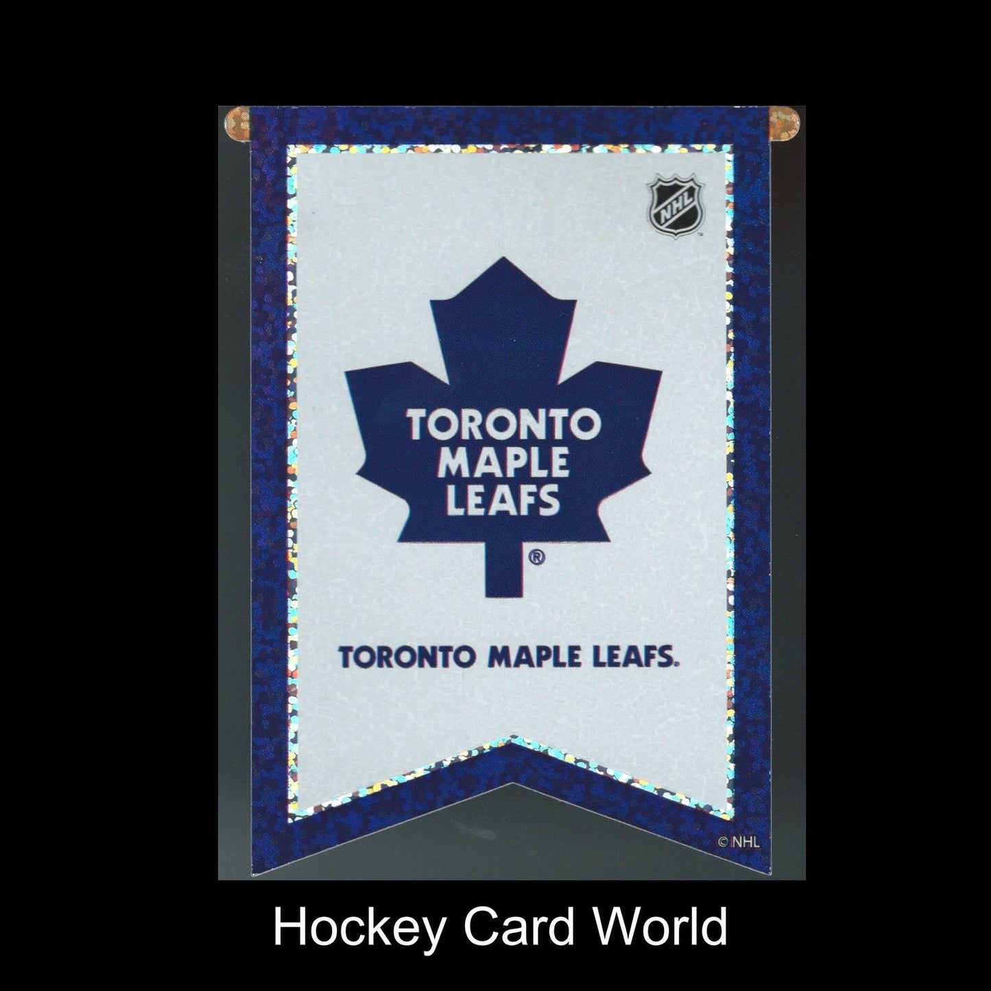 Toronto Maple Leafs 3"x4" Licensed Banner Sparkle Decal Sticker