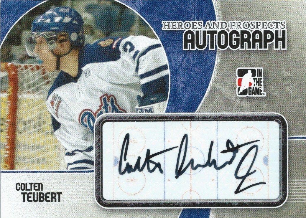2007-08 ITG Heroes and Prospects COLTON TEUBERT Autographs 00512 Image 1