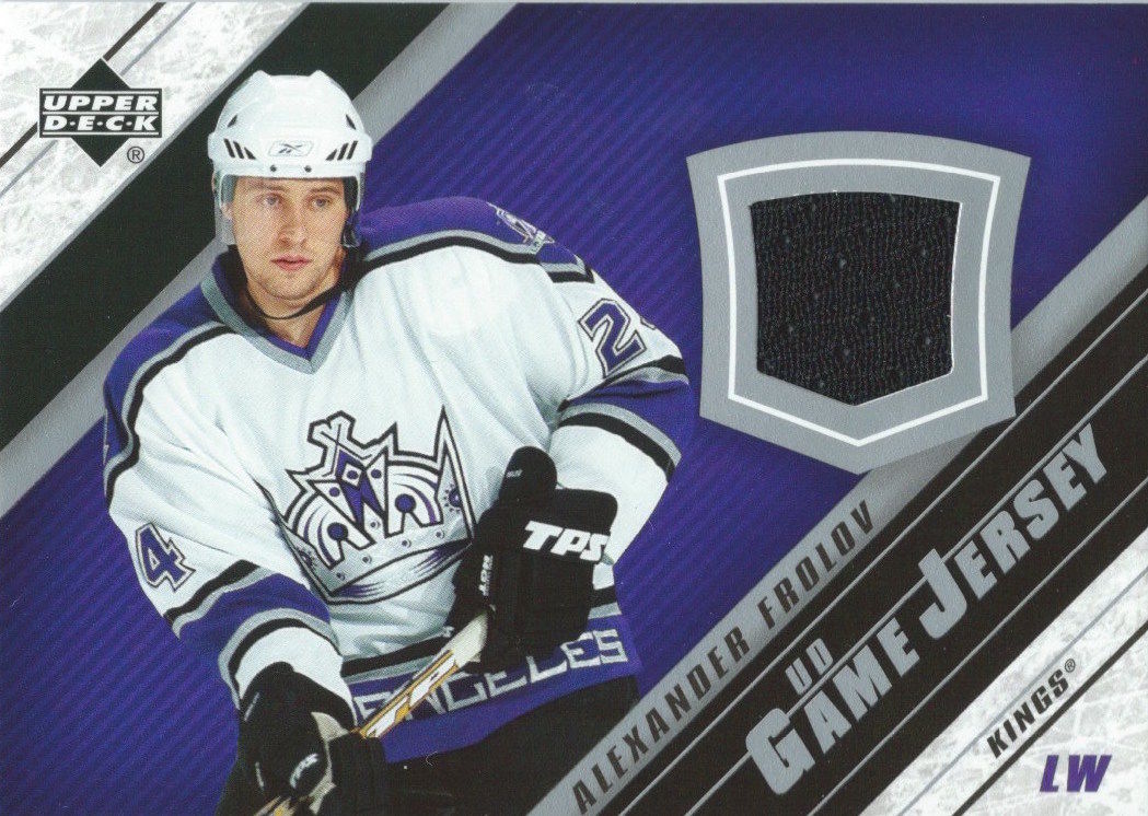 2005-06 Upper Deck Game Jersey ALEXANDER FROLOV NHL Hockey 00083 Image 1