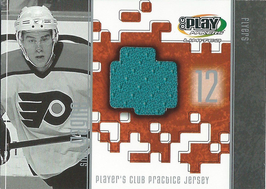 2001-02 UD Playmakers Practice Jerseys SIMON GAGNE Jersey NHL UD 01946 Image 1