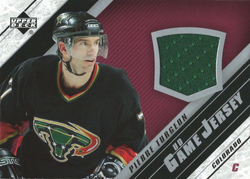 2005-06 Upper Deck Game Jersey PIERRE TURGEON NHL Hockey 00091