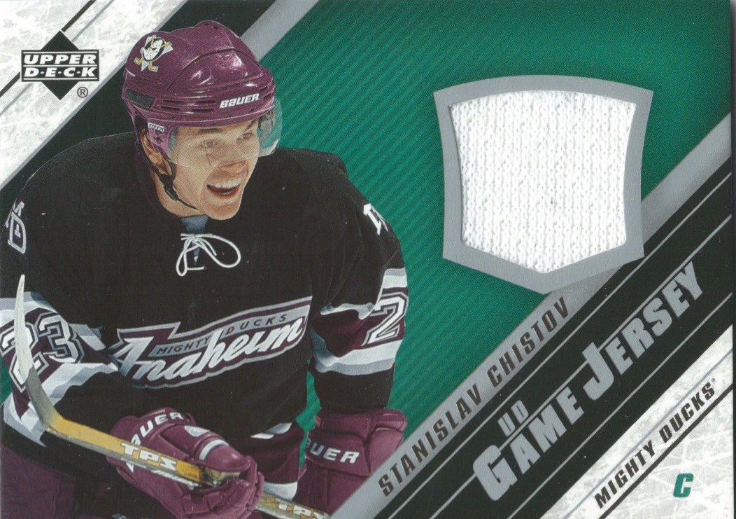 2005-06 Upper Deck Game Jersey STANISLAV CHISTOV NHL Hockey 00093 Image 1