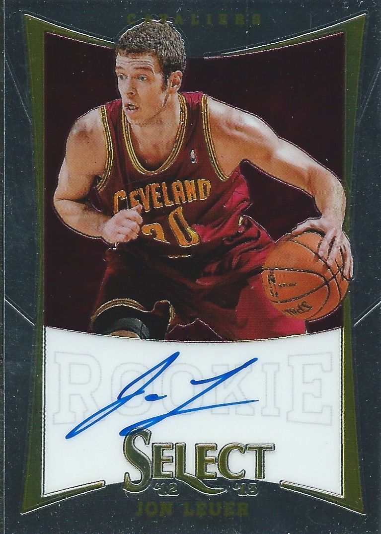 2012-13 Select JON LEUER Auto RC 332/349 Autograph Rookie Panini 01171 Image 1