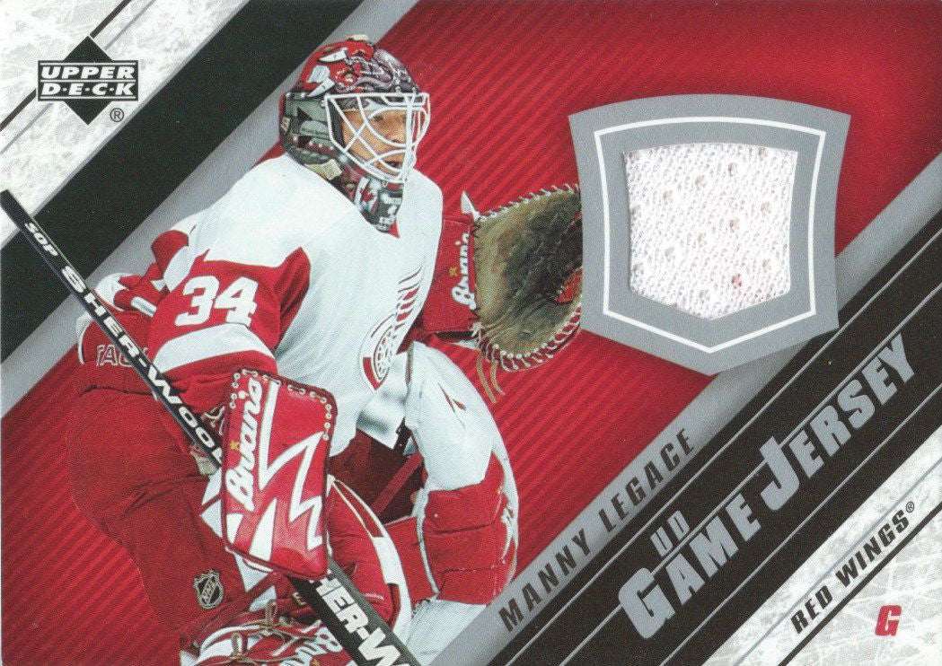 2005-06 Upper Deck Game Jersey MANNY LEGACE NHL Hockey 00094