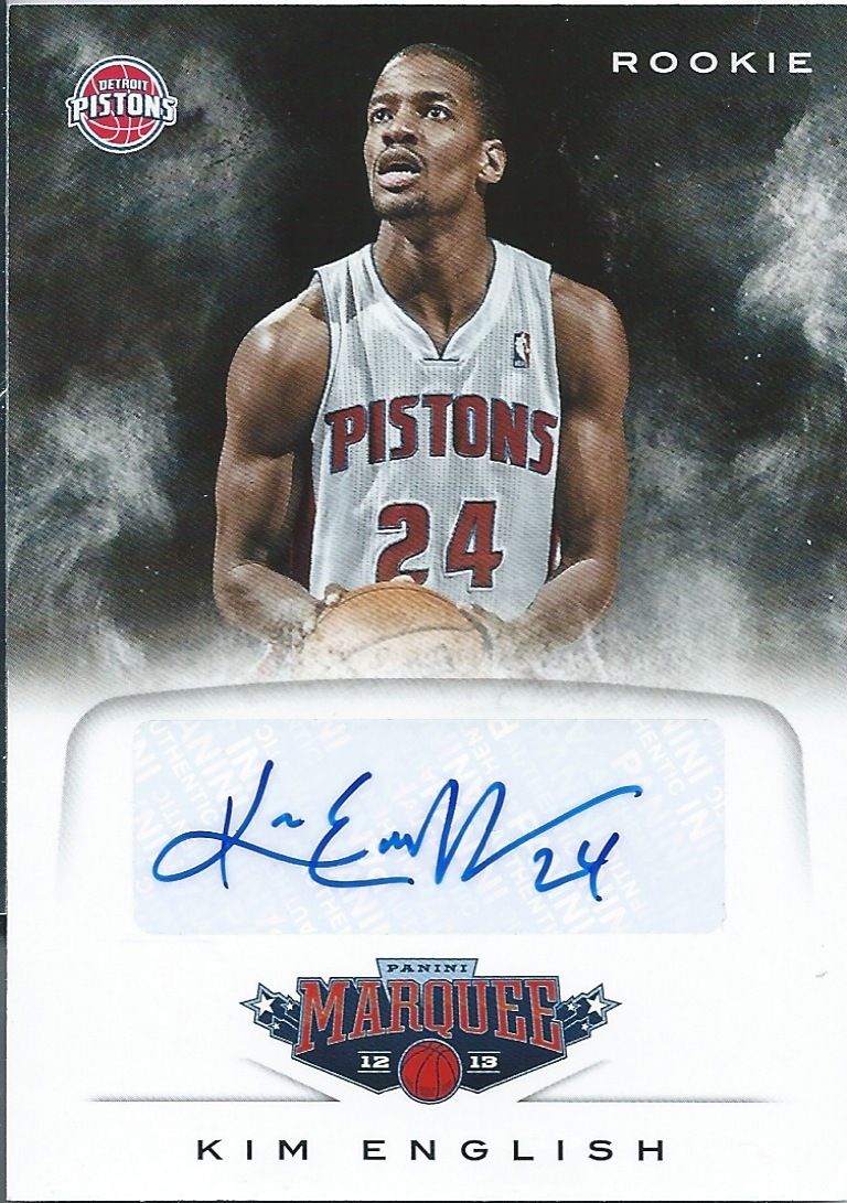 2012-13 Panini Marquee Rookie KIM ENGLISH Auto Signatures Autograph 01164 Image 1