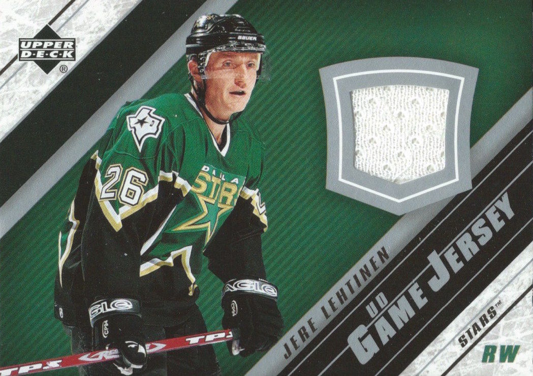 2005-06 Upper Deck Game Jersey JERE LEHTINEN NHL Hockey 00096 Image 1