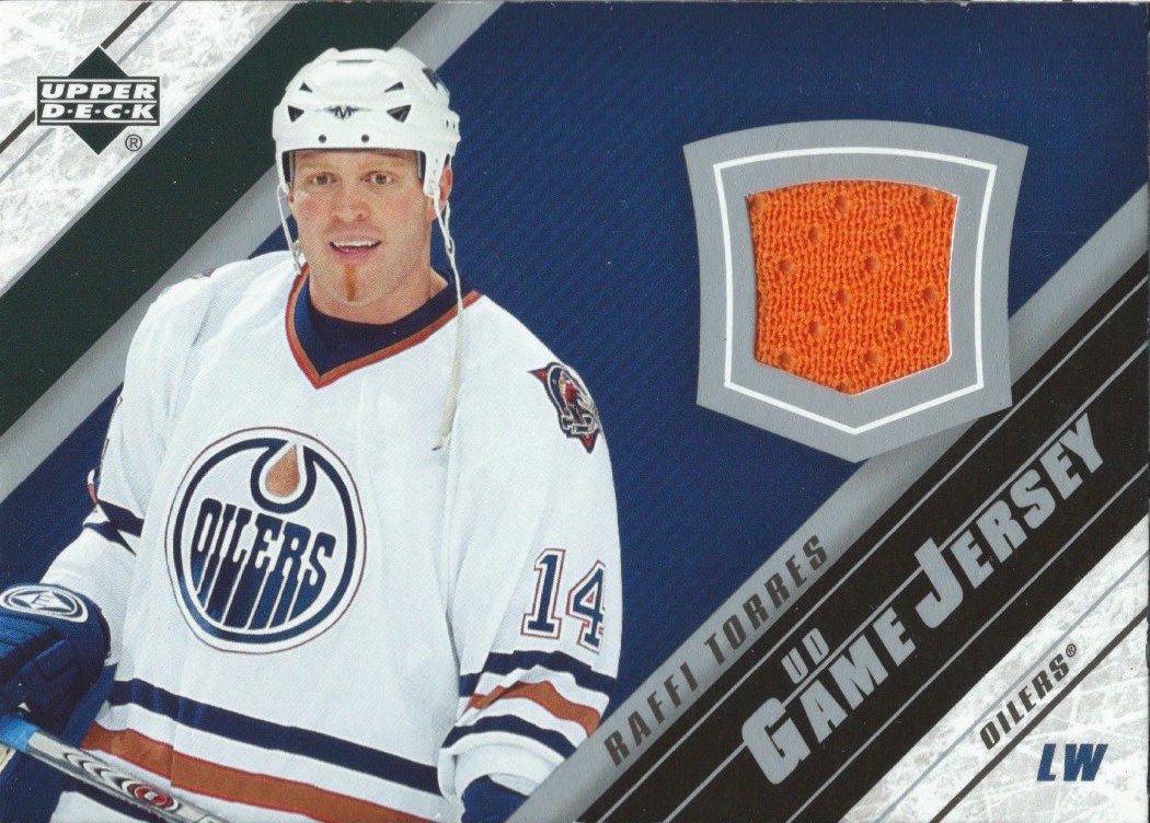 2005-06 Upper Deck Game Jersey RAFFI TORRES NHL Hockey 00130 Image 1