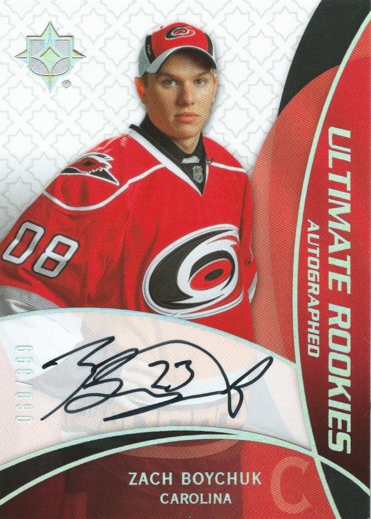 2008-09 Ultimate Collection ZACH BOYCHUK Auto Rookie 60/399 RC 00030 Image 1