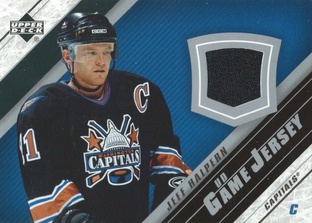 2005-06 Upper Deck Game Jersey JEFF HALPERN NHL Hockey 00139