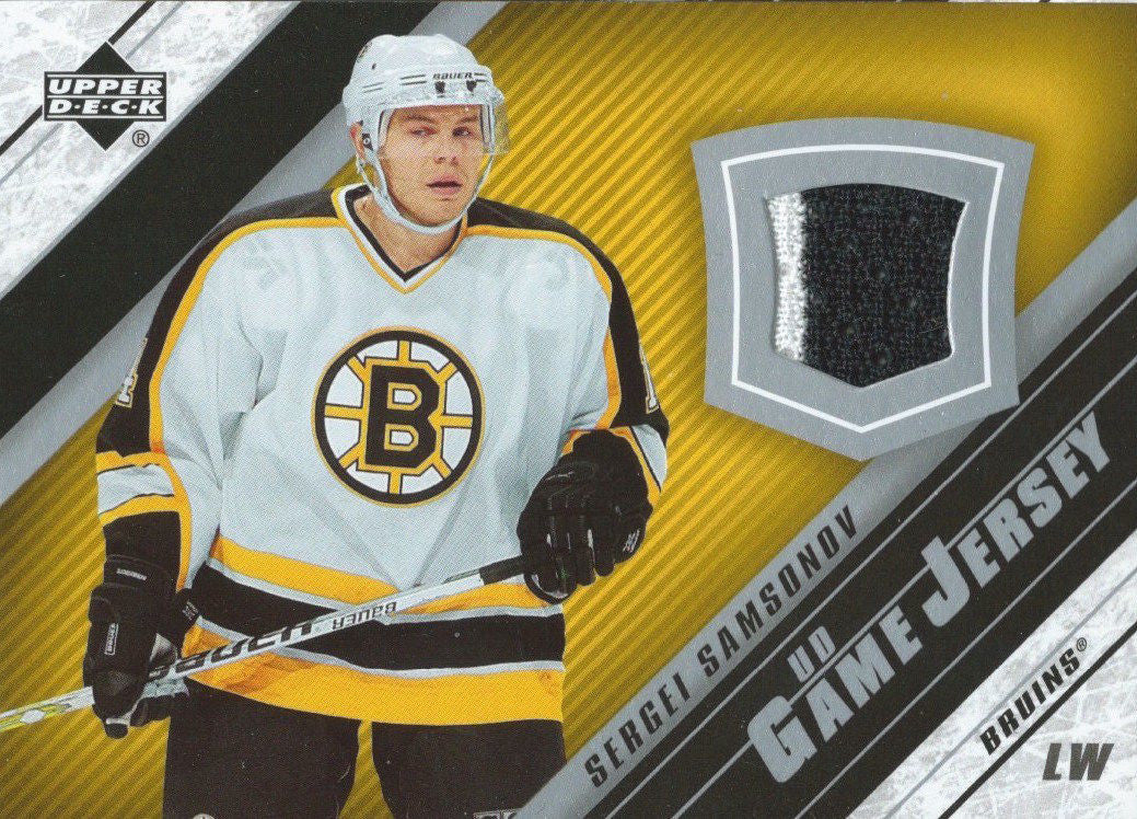 2005-06 Upper Deck Game Jersey SERGEI SAMSONOV NHL Hockey 00696