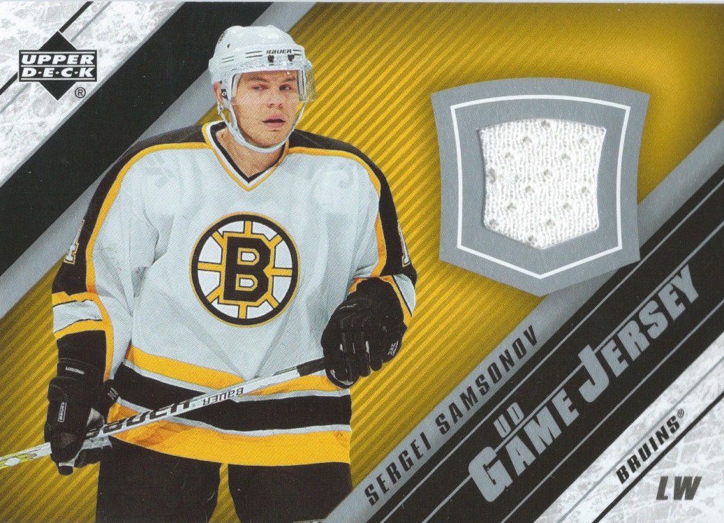2005-06 Upper Deck Game Jersey SERGEI SAMSONOV NHL Hockey 00701 Image 1