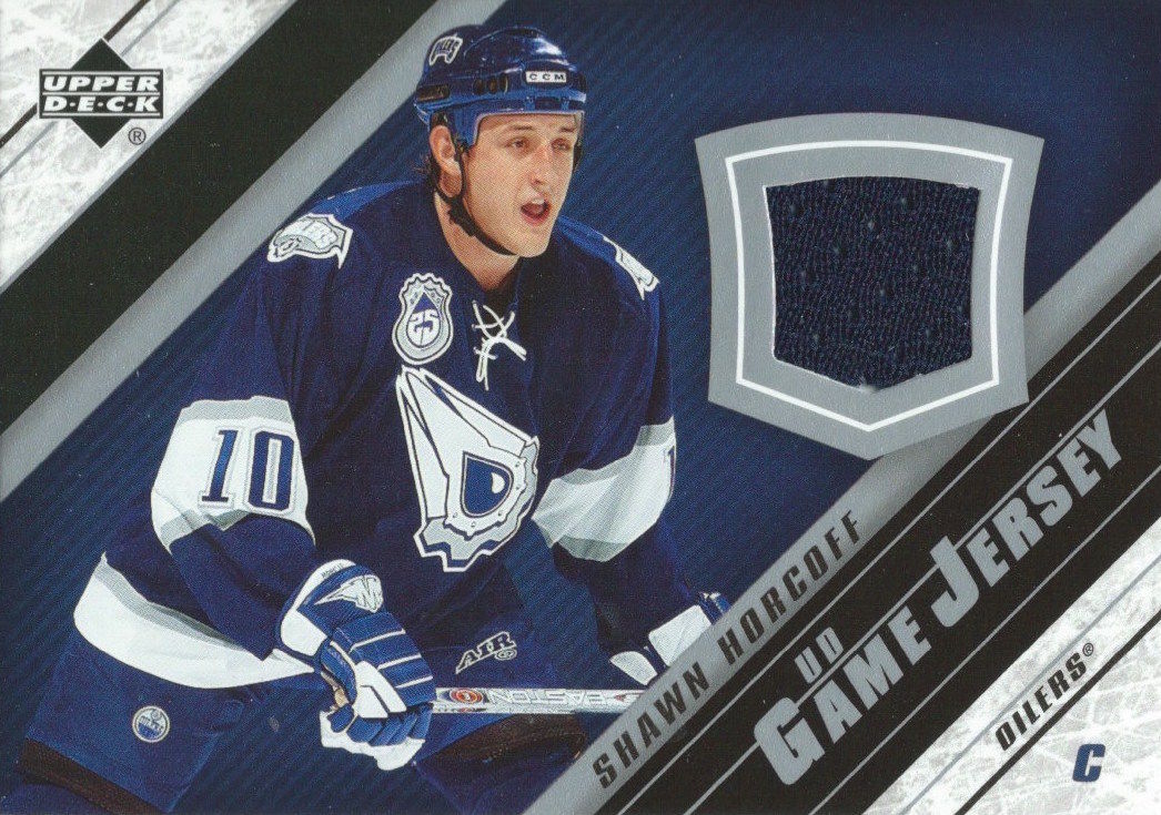 2005-06 Upper Deck Game Jersey SHAWN HORCOFF NHL Hockey 00719 Image 1