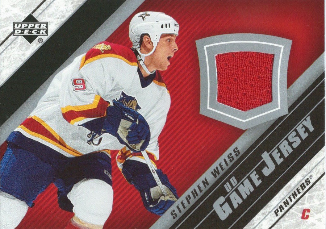 2005-06 Upper Deck Game Jersey STEPHEN WEISS NHL Hockey 00721 Image 1